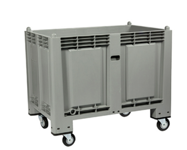 PLASTOVÝ PŘPRAVNÍ BOX ROZM. 1200 X 800 X 850 mm, 4 NOHY, TMAVĚ ŠEDÝ, OZN. 30185753