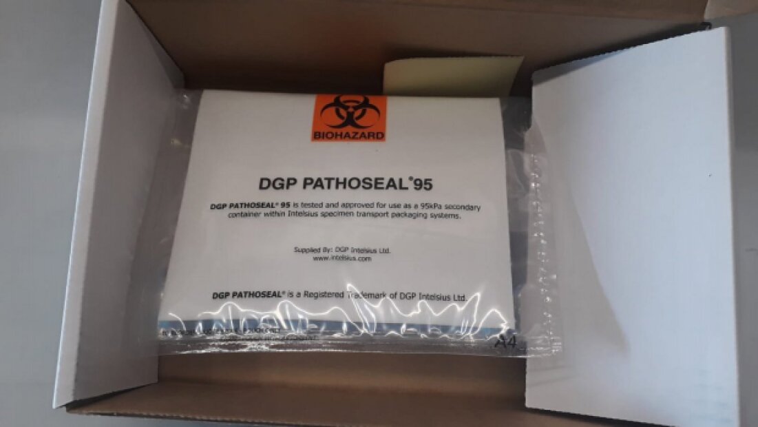 PATHOSHIELD NA PŘEPRAVU VZORKU (UN3373) PA024(2)