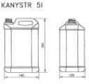 PLASTOVÝ KANYSTR 5L NATURAL 165G LEHČENÝ NESTOHOVATELNÝ BEZ UN DIN 38MM VČETNĚ UZÁVĚRU(2)2