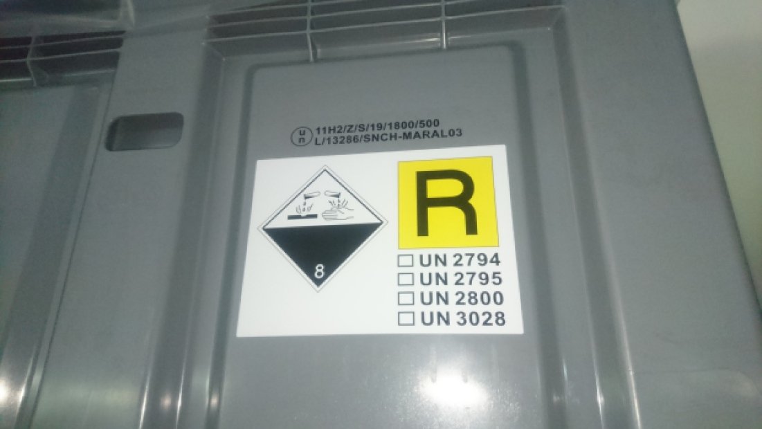 PLASTOVÝ PŘEPRAVNÍ BOX ROZM. 1200 X 1000 X 830 MM, 3 LIŽINY, ATX GREY FOR BATTERIES UN, 80124870(2)