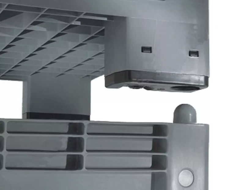 PLASTOVÝ PŘPRAVNÍ BOX ROZM. 1200 X 800 X 850 mm, 4 NOHY, TMAVĚ ŠEDÝ, OZN. 30185753
