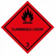 ADR NÁLEPKA SAMOLEPÍCÍ - ADR třída 3 – FLAMMABLE LIQUID (10 X 10 CM) OZN. 290031