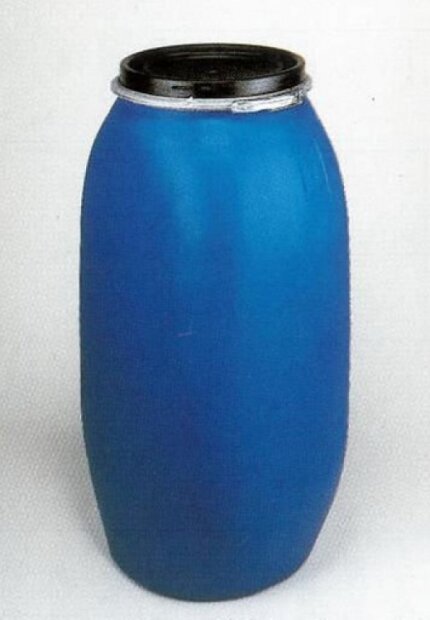 HDPE PLASTOVÝ SUD 120 L, HRANATÝ, MODRÝ ROZM. 510 x 404 MM/902 MM, 5,2 KG, UN 1H2/X174/S(3)