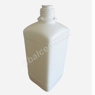 310-82553 HDPE LÁHEV 2500 ML BÍLÁ HRANATÁ ÚZKOHRDLÁ, BEZ UZÁVĚRU