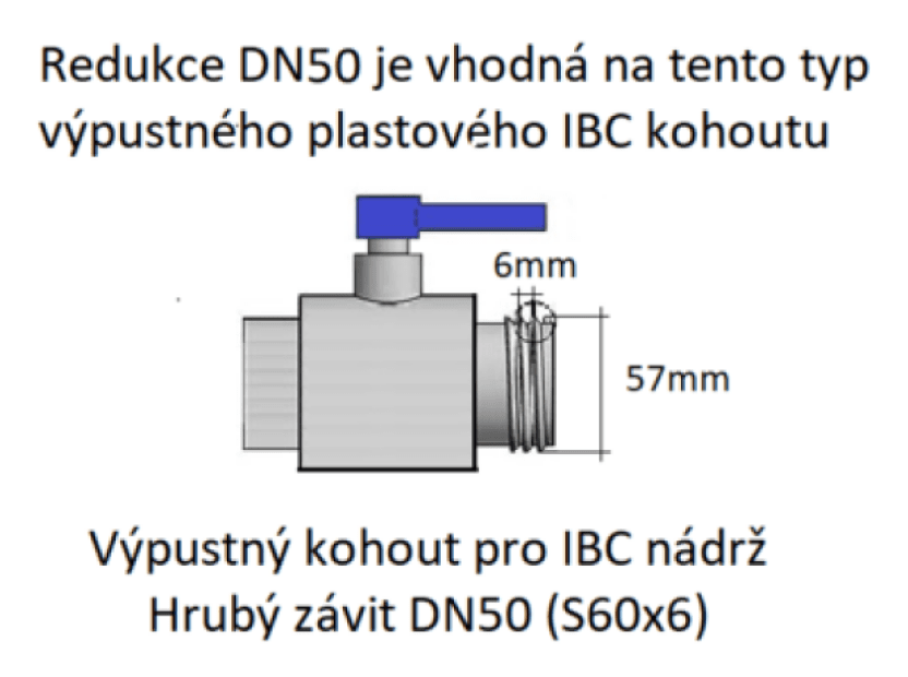 Profi propojení 2 IBC nádrží + 3/4" zahradní kohout(2)